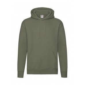 Fruit of the Loom Premium Hooded Sweat - Classic Olive - M