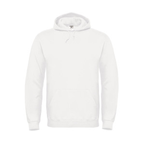B&C ID.003 Cotton Rich Hooded Sweatshirt - White - XS