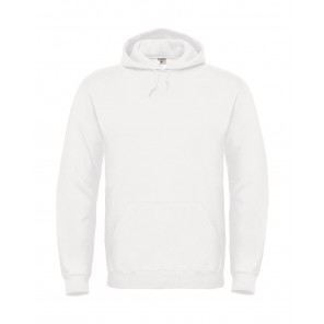 B&C ID.003 Cotton Rich Hooded Sweatshirt - White - XS
