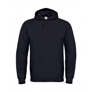 B&C ID.003 Cotton Rich Hooded Sweatshirt - Black - 4XL