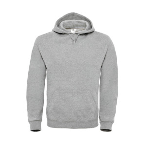 B&C ID.003 Cotton Rich Hooded Sweatshirt - Dark Grey - 3XL