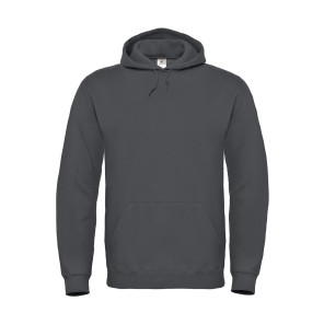 B&C ID.003 Cotton Rich Hooded Sweatshirt - Dark Grey - S