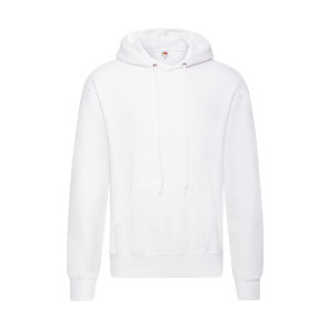 Fruit of the Loom Classic Hooded Sweat - White - L