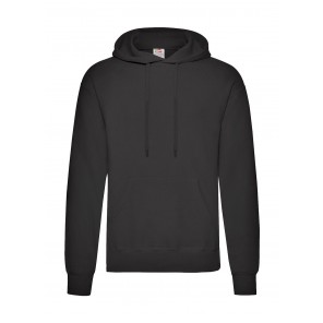 Fruit of the Loom Classic Hooded Sweat - Black - M