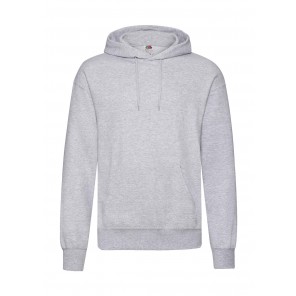 Fruit of the Loom Classic Hooded Sweat - Heather Grey - 3XL