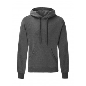 Fruit of the Loom Classic Hooded Sweat - Dark Heather Grey - M