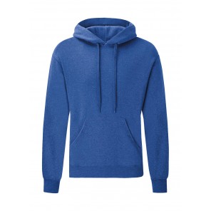 Fruit of the Loom Classic Hooded Sweat - Heather Royal - M