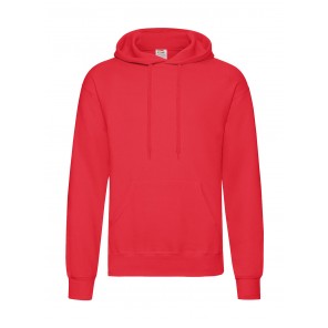 Fruit of the Loom Classic Hooded Sweat - Red - M