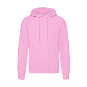 Fruit of the Loom Classic Hooded Sweat - Pink - S