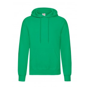 Fruit of the Loom Classic Hooded Sweat - Kelly Green - M