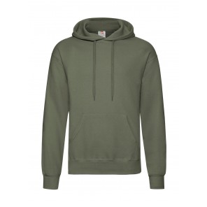 Fruit of the Loom Classic Hooded Sweat - Classic Olive - M