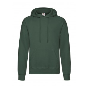 Fruit of the Loom Classic Hooded Sweat - Bottle Green - M