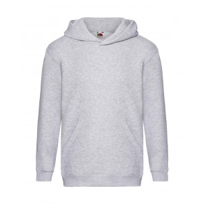 Fruit of the Loom Kids' Premium Hooded Sweat - Heather Grey - 140(9-11)