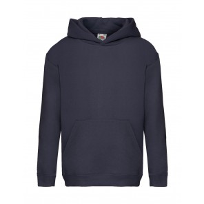 Fruit of the Loom Kids' Premium Hooded Sweat - Deep Navy - 128(7-8)