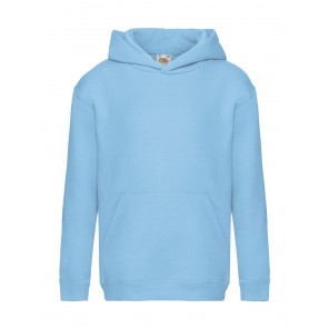 Fruit of the Loom Kids' Premium Hooded Sweat - Sky Blue - 152(12-13)