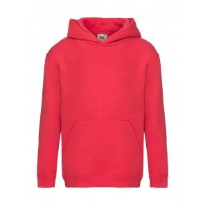 Fruit of the Loom Kids' Premium Hooded Sweat - Red - 128(7-8)