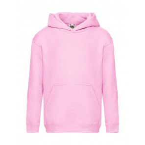 Fruit of the Loom Kids' Premium Hooded Sweat - Light Pink - 128(7-8)