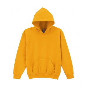 Gildan Heavy Blend Youth Hooded Sweat - Gold - L(164)
