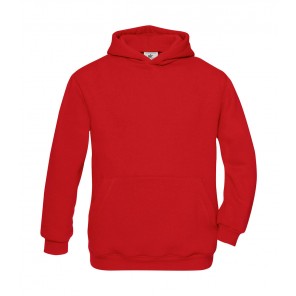 B&C Hooded/kids Sweat - Red - 12/14(152/164)