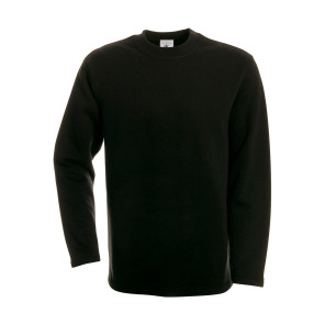 B&C Open Hem Sweatshirt - Black - S
