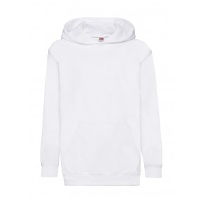 Fruit of the Loom Kids' Classic Hooded Sweat - White - 116(5-6)