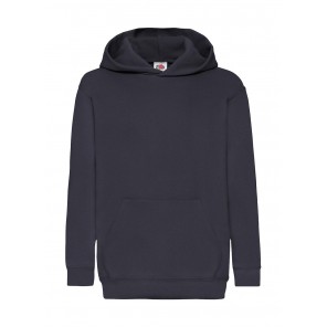 Fruit of the Loom Kids' Classic Hooded Sweat - Deep Navy - 116(5-6)