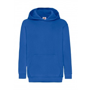 Fruit of the Loom Kids' Classic Hooded Sweat - Royal Blue - 116(5-6)