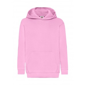 Fruit of the Loom Kids' Classic Hooded Sweat - Light Pink - 164(14-15)
