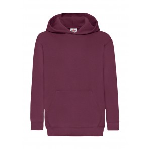 Fruit of the Loom Kids' Classic Hooded Sweat - Burgundy - 164(14-15)