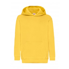 Fruit of the Loom Kids' Classic Hooded Sweat - Sunflower - 128(7-8)