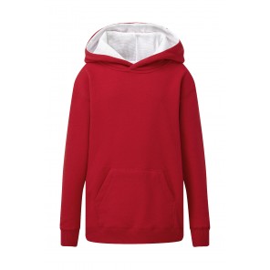 SG Originals Contrast Hooded Sweatshirt Kids - Red - 2XL