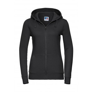Russell Ladies' Authentic Zipped Hood - Black - XL