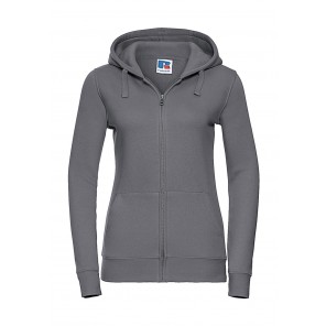 Russell Ladies' Authentic Zipped Hood - Convoy Grey - S