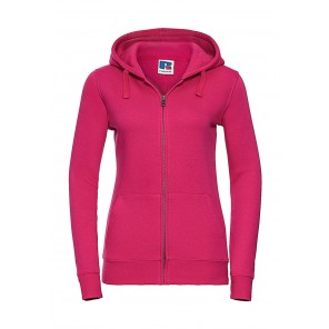 Russell Ladies' Authentic Zipped Hood - Fuchsia - M