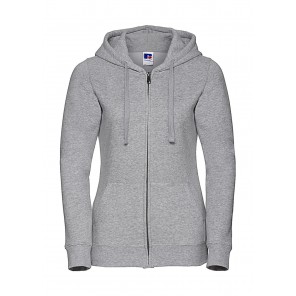 Russell Ladies' Authentic Zipped Hood - Light Oxford - XS