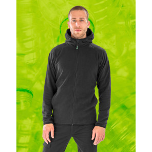 Result Genuine Recycled Hooded Recycled Microfleece Jacket