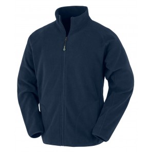Result Genuine Recycled Recycled Microfleece Jacket - Navy Blue - 4XL