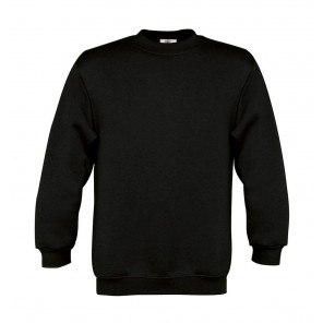 B&C Set In/kids Sweat - Black - 7/8(122/128)