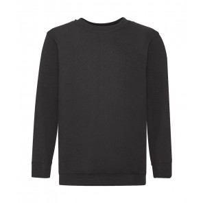 Fruit of the Loom Kids' Classic Set-In Sweat - Black - 140(9-11)
