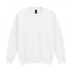 Gildan Heavy Blend Youth Crewneck Sweat - White - L(164)