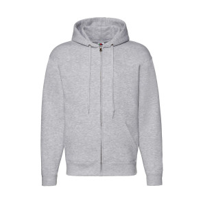 Fruit of the Loom Premium Hooded Zip Sweat - Dark Grey - S