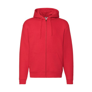 Fruit of the Loom Premium Hooded Zip Sweat - Red - S