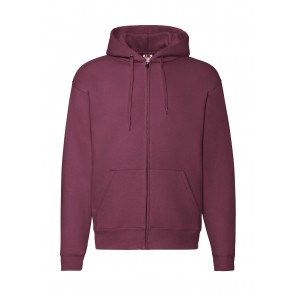 Fruit of the Loom Premium Hooded Zip Sweat - Burgundy - XL