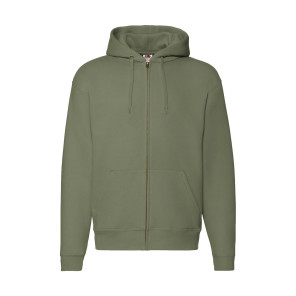 Fruit of the Loom Premium Hooded Zip Sweat - Green - S