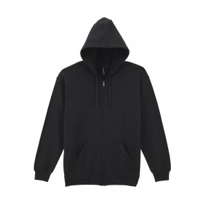 Gildan Heavy Blend Adult Full Zip Hooded Sweat - Black - 5XL