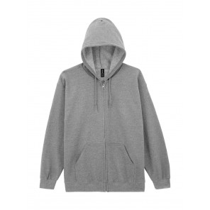 Gildan Heavy Blend Adult Full Zip Hooded Sweat - Sport Grey - 5XL