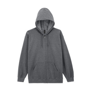 Gildan Heavy Blend Adult Full Zip Hooded Sweat - Grey - S