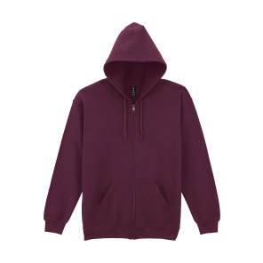 Gildan Heavy Blend Adult Full Zip Hooded Sweat - Purple - S
