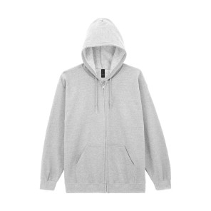Gildan Heavy Blend Adult Full Zip Hooded Sweat - Grey - M