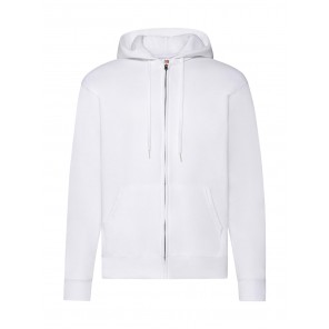 Fruit of the Loom Classic Hooded Sweat Jacket - White - M